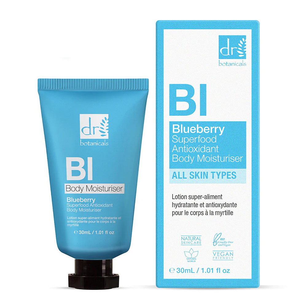 Dr Botanicals BI Body Moisturiser, Blueberry, 1.01 Oz